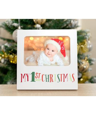 Kate & Milo My 1st Christmas Baby Keepsake Photo Frame - Holiday First Year Frame - Buy Online on GoSupps.com