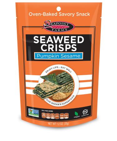 Seapoint Farms Seaweed Crisps Pumpkin Sesame 1.2 oz (35 g)