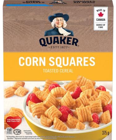 Quaker Corn Squares Cereal Multi-Pack 375g (Pack of 12) Original 375g (Pack of 12) - Buy Online on GoSupps.com