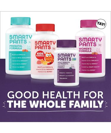 SmartyPants Adult Probiotic Gummies - Immune Support & Digestive Comfort | Strawberry Crأ¨me, 30 Day Supply - Buy Online on GoSupps.com