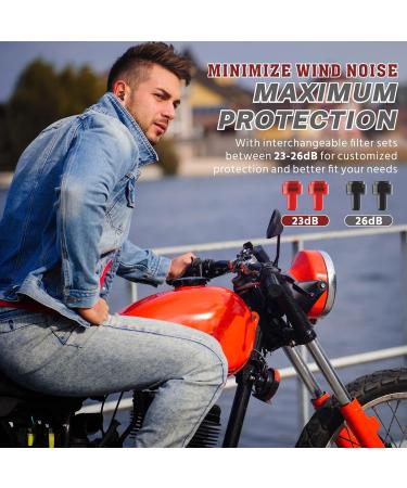 Heartrotek Motorcycle Earplugs - 2 Pairs Reusable Soft Ear Protection for Wind Noise Reduction | Ideal for Motorcycling Tours Concerts & Travel - Buy Online on GoSupps.com