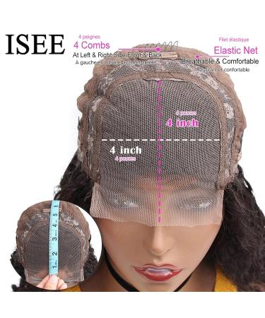 ISEE Hair 250% Density Brazilian Virgin Body Wave Wig | 20 Inch Pre Plucked Lace Closure Wig for Black Women with Baby Hair - Grade 9A Natural Black - Buy Online on GoSupps.com