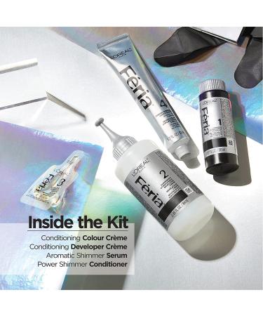 L'Oreal Paris Feria Smokey Silver Hair Color - 2 Pack Shimmering Permanent Dye - Buy Online on GoSupps.com