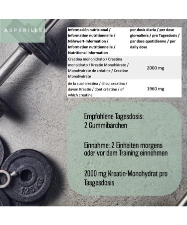 Buy Vegan Creatine Monohydrate Gummies - 2000mg Per Dose - Gluten-Free Blueberry Flavor - 60 Units - Buy Online on GoSupps.com