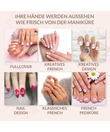 Hairlich French Liner Manicure Pen Manicure Pedicure White Nail Polish Paint Pen Pen Shape White Nail Tips Nail Art Nail Styling - Buy Online on GoSupps.com