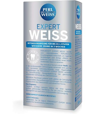Perlweiss Expert Weiss Toothpaste - Effective Teeth Cleaning & Whitening | 4 Levels Whiter in 3 Weeks | With Perlit (50 ml) - International Shipping - Buy Online on GoSupps.com