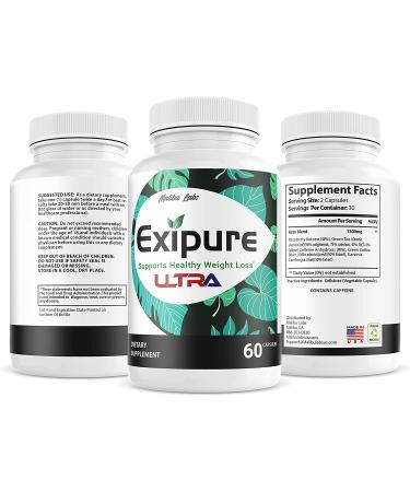 Exipure Ultra 1300 MG - Advanced Ketogenic Shark Formula Made in USA - 3 Bottle Pack - 120 Day Supply - 60 Count - Buy Online on GoSupps.com