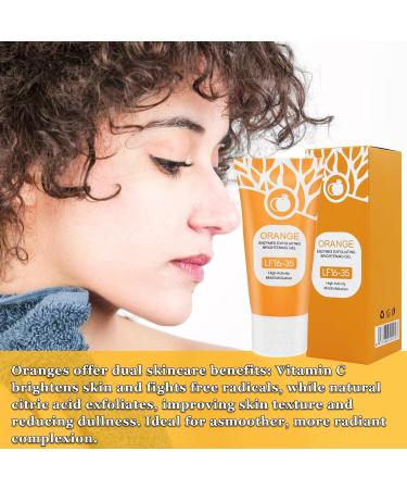 Charunee 2PCS Orange Enzymes Exfoliating Gel for Face & Body Orange Exfoliating whitening Gel for Facial Exfoliator Moisturizing Cleansing Blackhead Removal for All Types Skin - Buy Online on GoSupps.com
