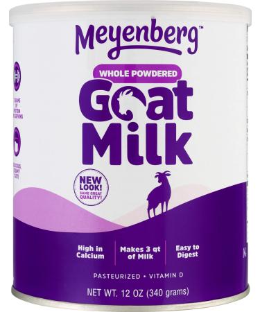 Meyenberg Goat Milk Whole Powdered Goat Milk Vitamin D 12 oz (340 g)