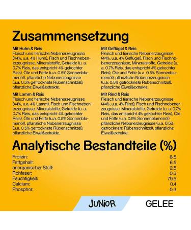 Pedigree Junior Dog Food - Vital Protection for Puppies 48 Portion Bags (12x100g) - Wet Varieties: Chicken Beef Poultry & Lamb - International Shipping Available - Buy Online on GoSupps.com