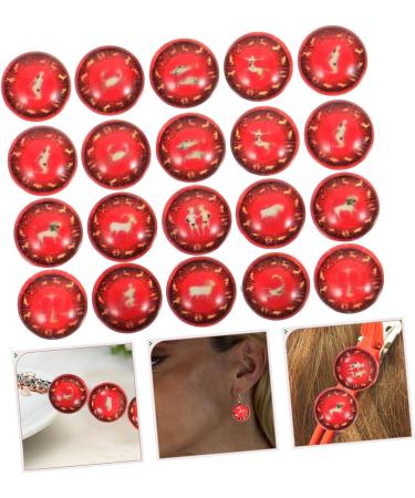 TEHAUX 100 pcs 12 Glass football jewelry making beads bra earring making flatback charms for jewelry making Charm charm zodiac charms for jewelry making round key chain sweater - Buy Online on GoSupps.com
