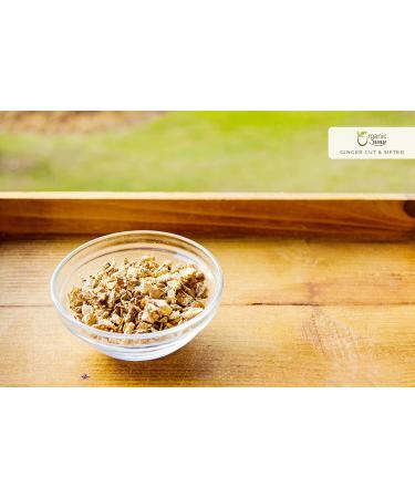 Organic Dried Ginger Root Cut & Sifted | Herbal Tea - Raw, Vegan, Non GMO | USDA Certified - 1 lb. (Pack of 1) - Buy Online on GoSupps.com