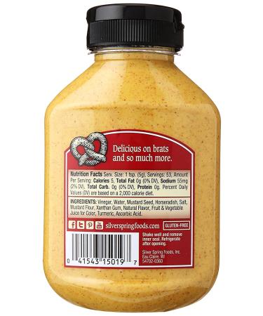 Silver Springs Beer'n Brat Horseradish Mustard 9.5oz - Pack of 1 - Buy Online on GoSupps.com