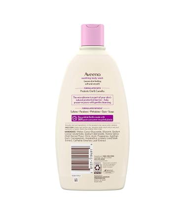 Buy Aveeno Soothing Body Wash with Prebiotic Oat & Camellia - 18 fl oz | Gentle Skin Care - Buy Online on GoSupps.com