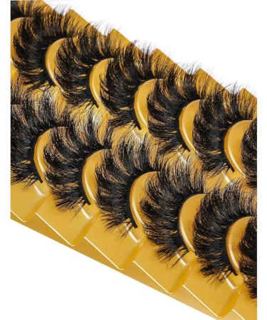 False Eyelashes Fluffy Natural Look 8D 20 mm Long C Curl Strip Eye Lashes Full Reusable Fake Eyelashes (A-Full 10 pairs) - Buy Online on GoSupps.com