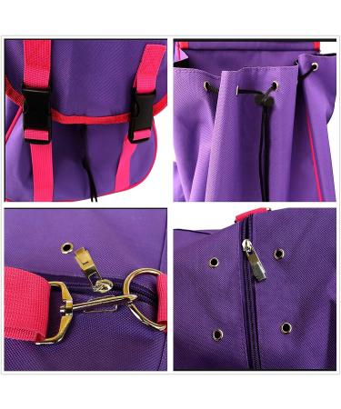 UNISTRENGH Professional Horse Riding Boots Carry Bag - Waterproof Equestrian Bag with Helmet Compartment (Purple) - Buy Online on GoSupps.com