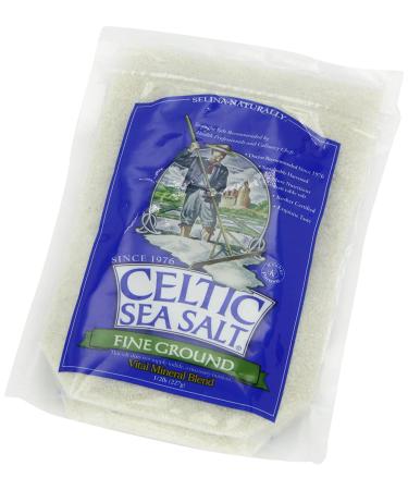 Fine Ground Celtic Sea Salt 8 oz - Resealable Bag - Pure and Natural Sea Salt - Buy Online on GoSupps.com
