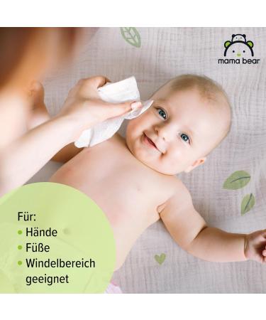 Mama Bear Fresh Baby Wipes - Aloe Vera 336 Count (6 Packs) | Amazon Brand Eco-Friendly & Gentle for Baby's Skin - International Shipping Available - Buy Online on GoSupps.com