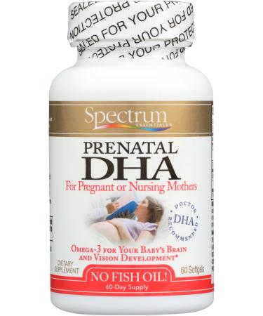 Spectrum Essentials Prenatal DHA Softgels, 200 mg, 60 Count