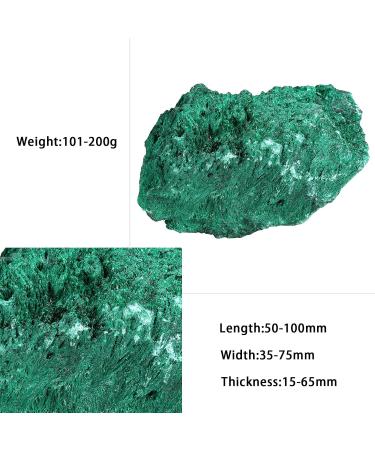 Buy NUPUYAI Natural Malachite Stone Rod | Irregular Crystal Druse Cluster for Reiki & Feng Shui | Ideal Home & Office Decoration - 101-200g - Buy Online on GoSupps.com