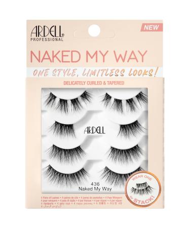 Ardell Naked My Way - 436 False Eyelashes 4 Pairs 1-pack
