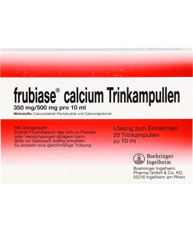Frubiase calcium t drinking campulls 20 pcs