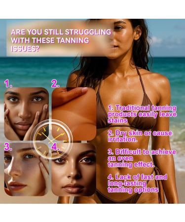 Tanning Lotion Moisturizing Sunless Tanning Lotion 150ml Face and Body Tanner for Women and Men Indoors and Outdoors - Buy Online on GoSupps.com