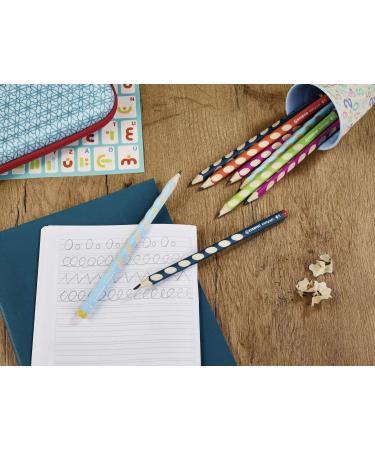 Ergonomic Triangular Pencil for Right-Handers | STABILO EASYgraph Green | Pack of 2 | HB Hardness - Ideal for Comfort & Precision - Buy Online on GoSupps.com