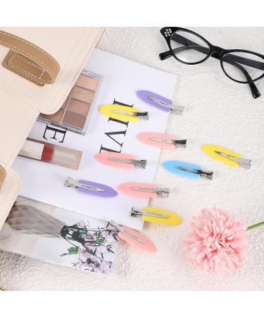 60 Pieces Colorful Seamless Hair Clips for Women & Girls - No Bend Hair Styling Clips in Purple Yellow Pink & Blue - Buy Online on GoSupps.com