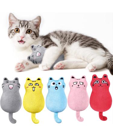 Feeko Cat Catnip Pillow Toys Set Interactive Rattle Sound Cat Toys for Indoor Cats (5 Pack) - Buy Online on GoSupps.com