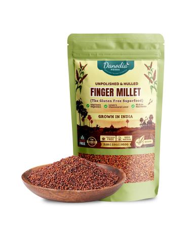 Danodia Foods Danodia Foods Natural Unpolished Finger Grains 450g ( 1 lb) | Gluten-Free Whole Grain | Non-GMO | Plant-Based Cuisine | Rice & Wheat Alternative | Resealable Bag | Origin: India