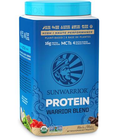 Sunwarrior - Warrior Blend Raw Plant-Based Protein Mocha 750 g - Buy Online on GoSupps.com
