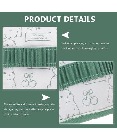 Beavorty Small Bag for Women - Stylish Napkin & Tampon Holder | Green Hygiene Storage Bag 13x12x1cm - Buy Online on GoSupps.com