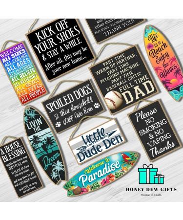 Welcome Please Take Off Your Shoes Wood Sign 5x10 - Home Decor Wall Art - Buy Online on GoSupps.com