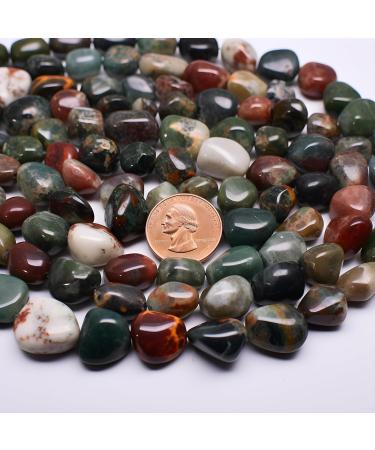 SigMntun Polished Ocean Jasper Crystal Bulk - 72 Pcs Handpicked Natural Tumbled Gemstones Rocks for Healing Reiki Meditation Witchcraft and Home Decoration Ocean Jasper-72 Pcs-CA - Buy Online on GoSupps.com