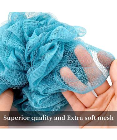 OKAKA Bath Sponge Shower Loofah Puff 4 Pack - Skin Care Essential, Soft & Big - Buy Online on GoSupps.com