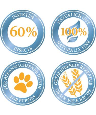 Bellfor Landgut-Menu Junior Hypoallergenic Wet Food with Insects for Puppies 6 x 400 g Ideal for Feeding Growing Dogs - Buy Online on GoSupps.com