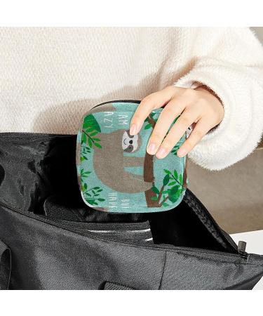 Period Bag Sanitary Napkin Storage Pouch - Animal Print Travel Makeup Bag - Buy Online on GoSupps.com