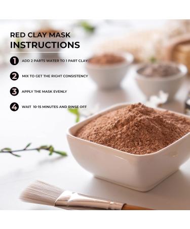 Bio Organic Red Clay Powder 500g - Natural Anti-inflammatory Detox Treatment for Skin Exfoliation, Firming Body Wraps, and Cellulite Reduction - Buy Online on GoSupps.com