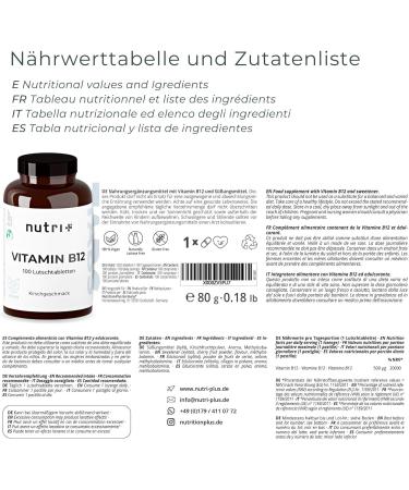Vitamin B12 Sucking Tablets 500 g - Vegan High-Dose Methylcobalamin - Lactose-Free Cherry Taste - 100 Tablets - Buy Online on GoSupps.com