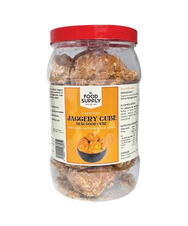 Jaggery Goor (Cane Sugar) 1kg - Natural Sweetner Sugar Alternative - Great Natural Replacement for White Sugar - Unrefiened 1 kg (Pack of 1) - Buy Online on GoSupps.com