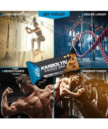 EFX Sports Karbolyn Energy Bar - Cookies & Cream, 12 Bars (60g Each) - Fuel Your Workout! - Buy Online on GoSupps.com