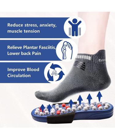 BYRIVER Tension Relief Foot Massager Sandals - Holistic Foot Care for Men & Women - Black Spring Slippers (02XL) - Buy Online on GoSupps.com