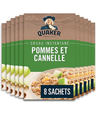 Quaker Apples & Cinnamon Instant Oatmeal Multi-Pack 8 Packets 264g (Pack of 12) - Buy Online on GoSupps.com
