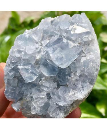 Natural Blue Celestite Crystal Cluster Specimen for Decoration Wedding Decoration Aquarium s Reiki Crystal Stone - Buy Online on GoSupps.com