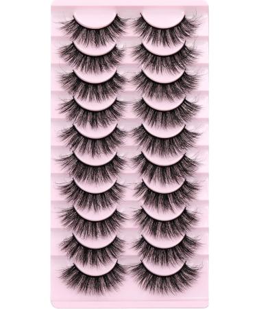 10 Pairs 3D Wispy Fluffy Mink Lashes | EYDEVRO Natural Look False Eyelashes - Buy Online on GoSupps.com