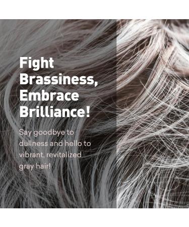 Just Nutritive Men's Gray Hair Shampoo | Sulfate-Free Brassy Tone Remover | Natural Gray Hair Treatment | 8 oz - Buy Online on GoSupps.com