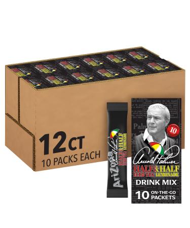 Arizona Arnold Palmer Iced Tea Lemonade On-The-Go Powdered Drink Mix 120 Count 10 Count (Pack of 12)