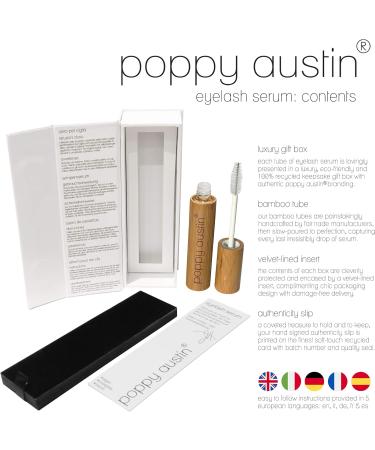 Poppy Austin 9g Eyelash Serum - Premium Vegan Growth Enhancer with Argan Oil, Castor Oil, Caffeine & Vitamin E - Cruelty-Free Lash Serum for Lashes & Brows - 8.5 ml - Buy Online on GoSupps.com