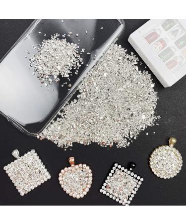 Jmassyang Crushed Glass Metallic Chips 100g for Nail Art, Crafts & Resin - Sliver 2-4mm - Buy Online on GoSupps.com